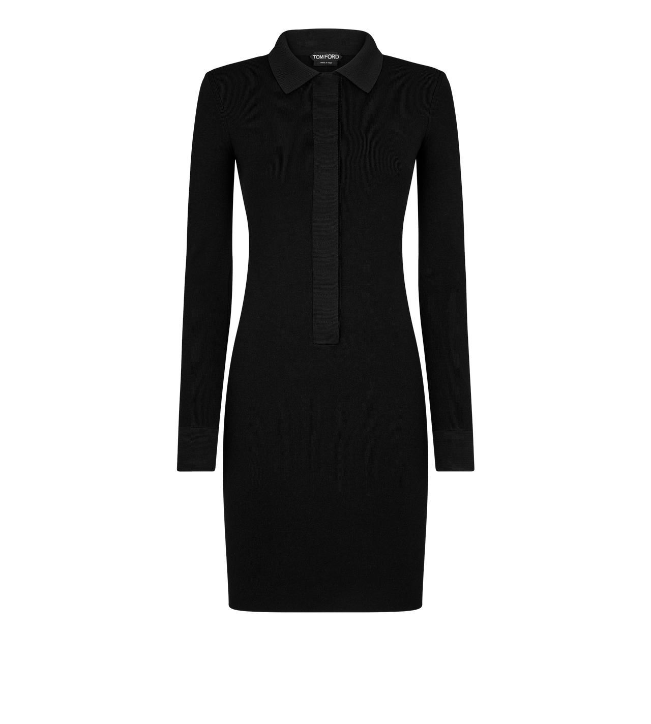 FULL NEEDLE STRETCH WOOL POLO DRESS image number 0