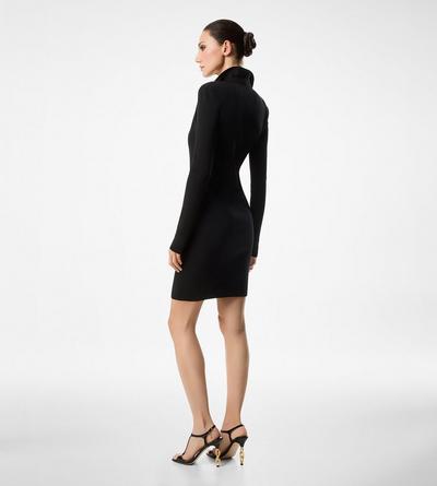 FULL NEEDLE STRETCH WOOL POLO DRESS image number 2