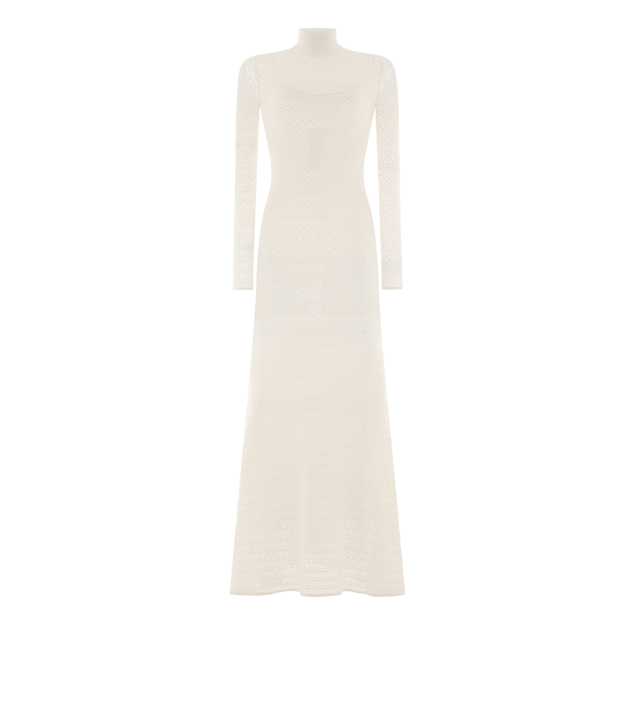 OPENWORK STRETCH VISCOSE MAXI DRESS image number 0