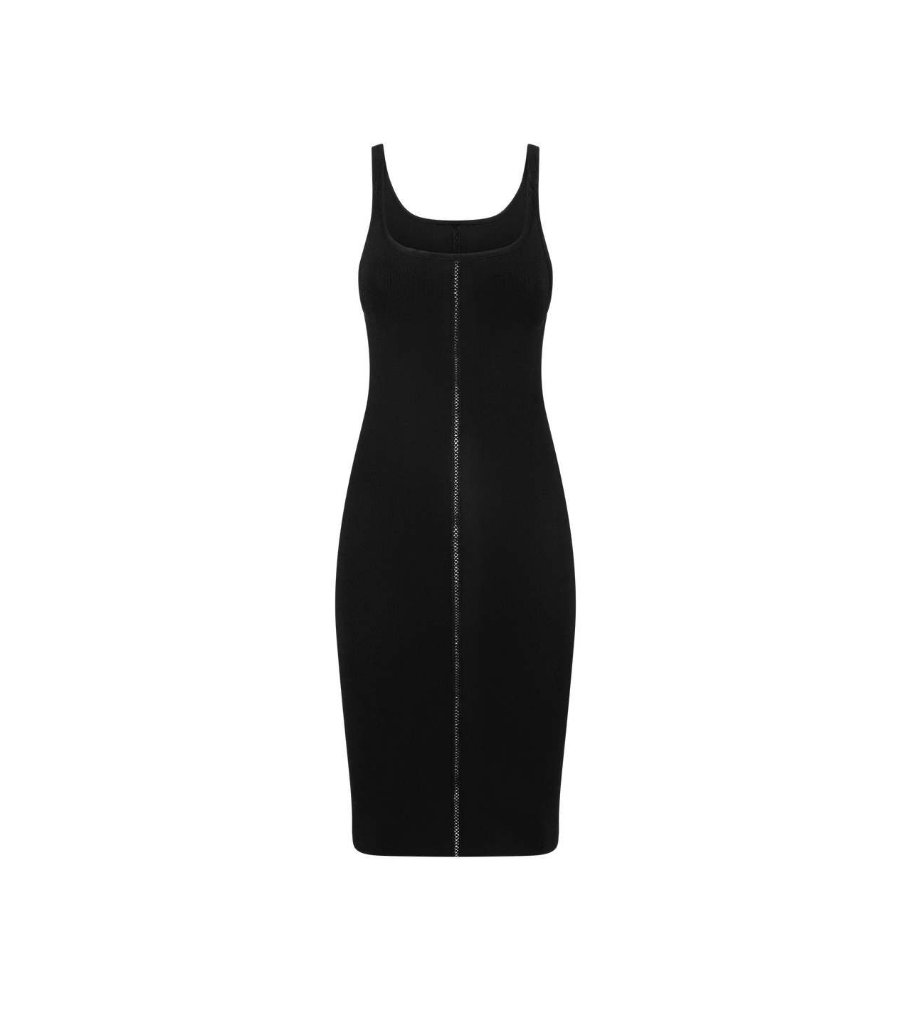 MOLERFO Women's Y2K Side Slit Neck Sheath Dress Sleeveless
