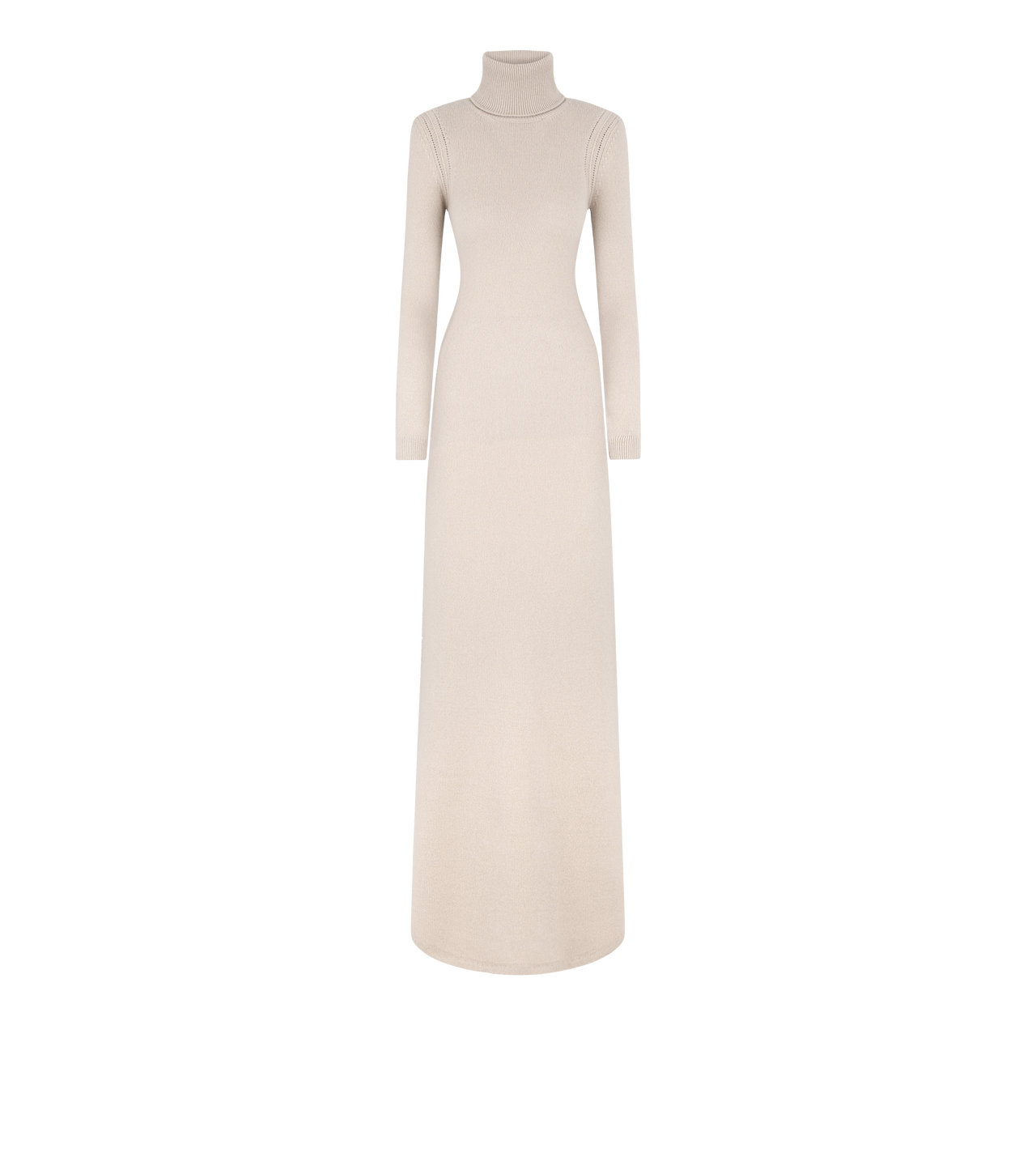 CASHMERE KNIT EVENING DRESS WITH SHOULDER PADS image number 0