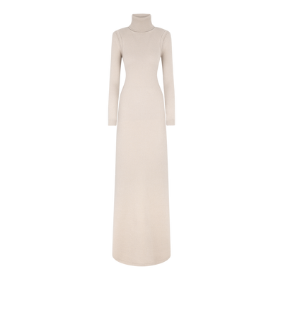 CASHMERE KNIT EVENING DRESS WITH SHOULDER PADS image number 0