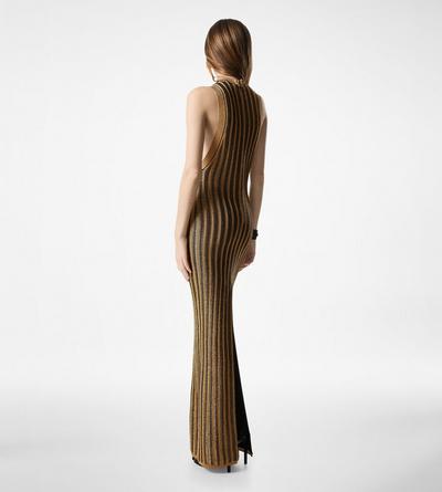 SLINKY VISCOSE AND WOOL RIB KNIT DRESS image number 2