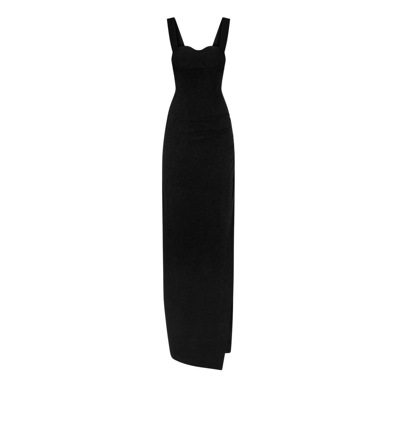 STRETCH VISCOSE KNIT EVENING DRESS image number 0