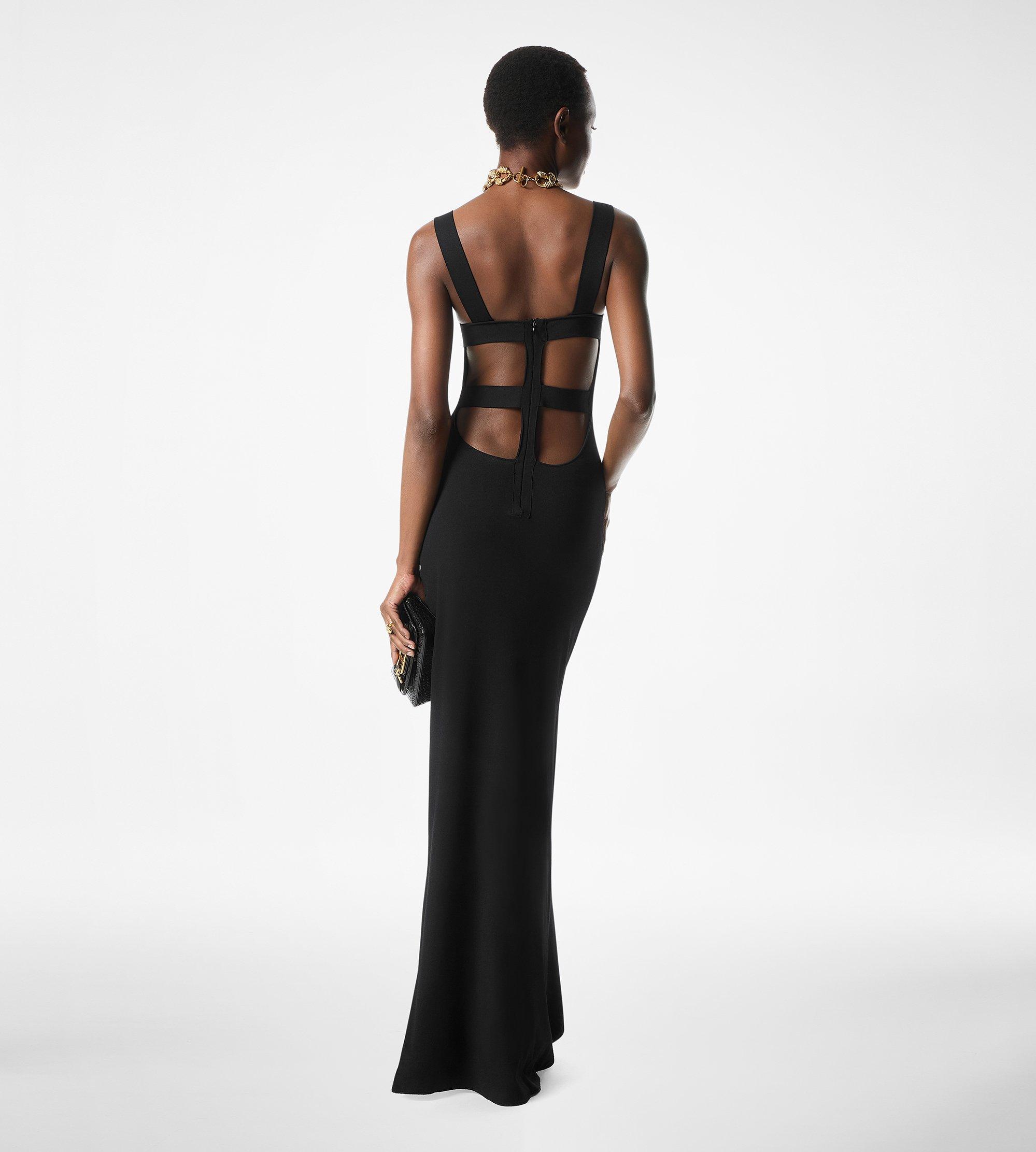 ワンピース TOM FORD VISCOSE DRESS WITH RUFFLES Ruffled halterneck minidress in black - Tom Ford | Mytheresa