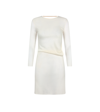 SHORT DRESS WITH CUT OUT AND CHAIN CLOSURE image number 0