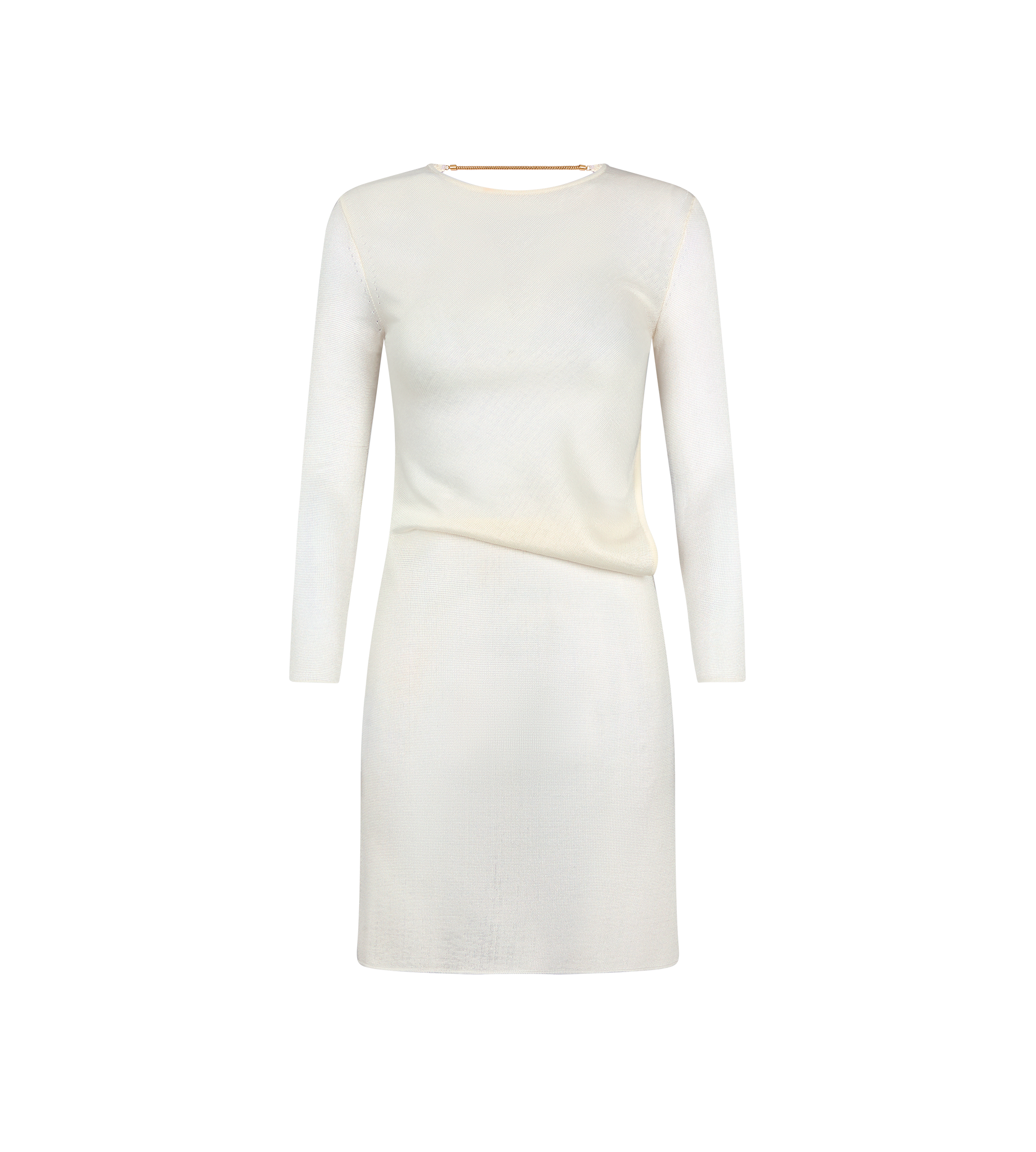SHORT DRESS WITH CUT OUT AND CHAIN CLOSURE