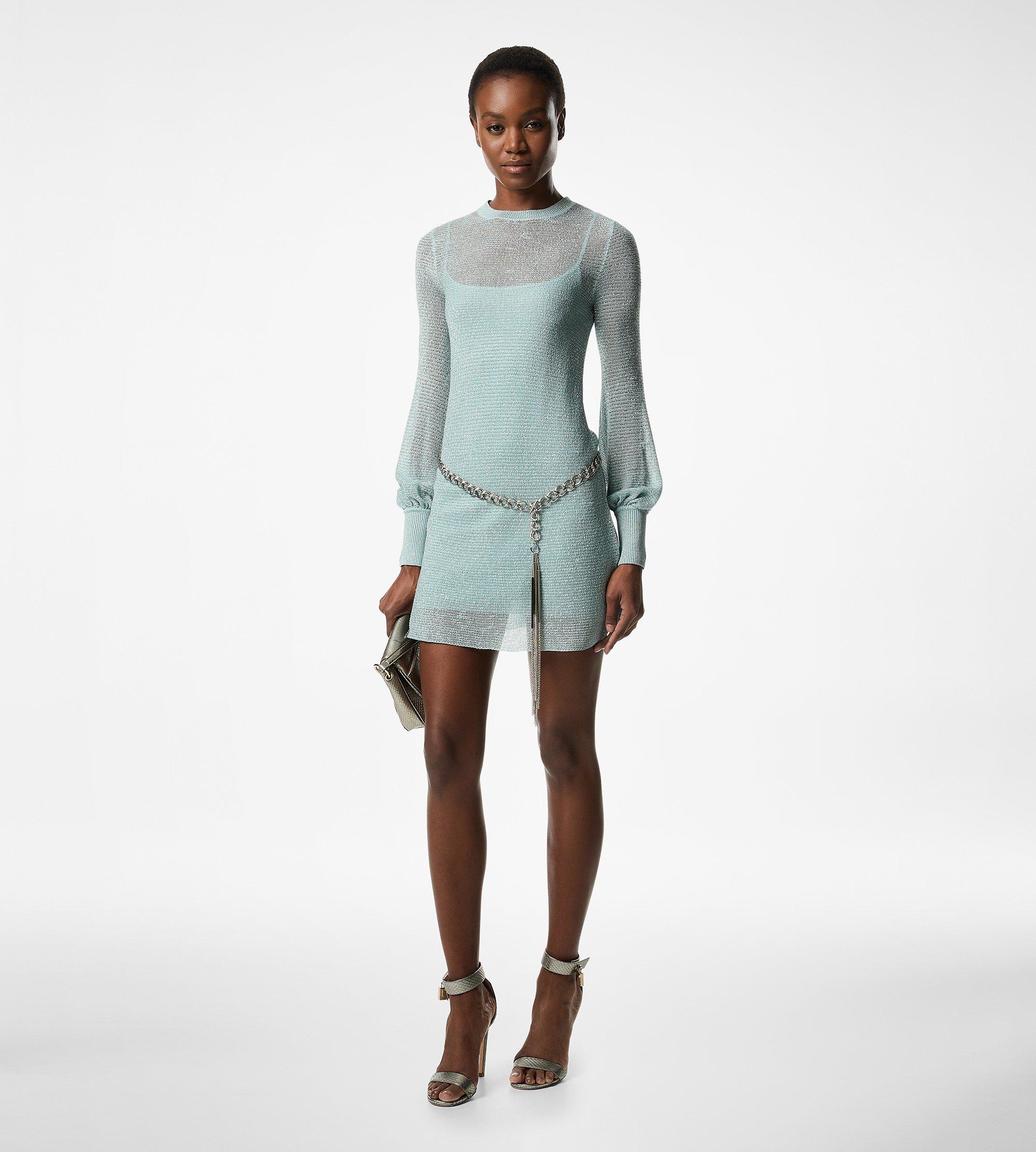 LONG SLEEVE CREWNECK MINI DRESS