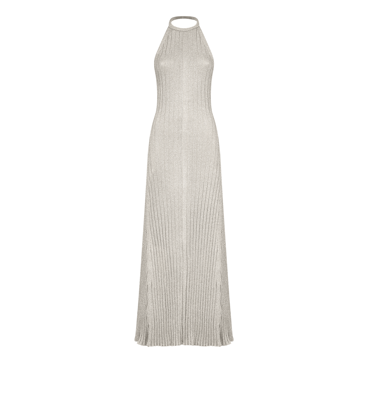 LONG HALTERNECK DRESS WITH OPEN BACK AND TOM FORD METAL PLAQUE image number 0