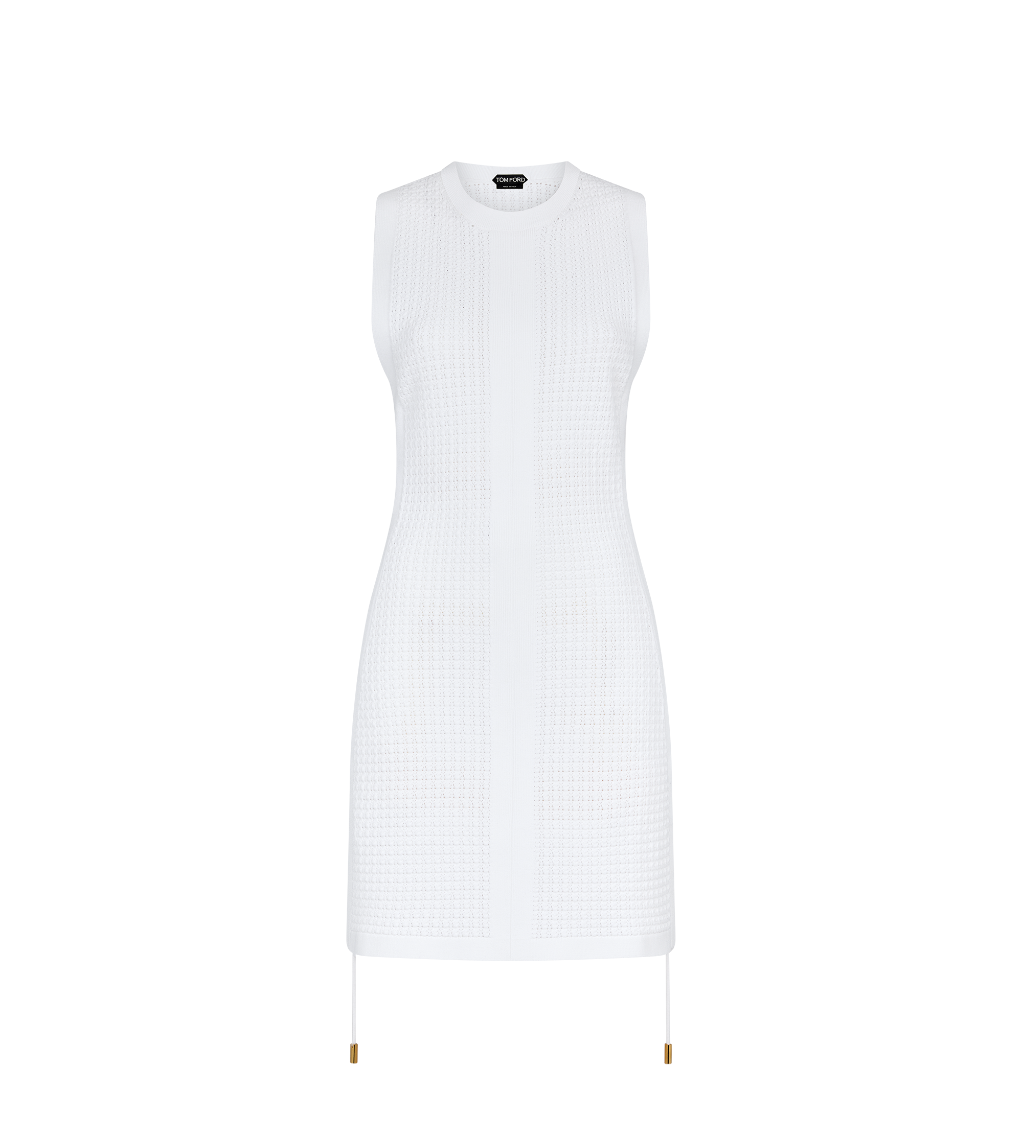 SHORT CREWNECK KAFTAN WITH CROSSOVER DRAWSTRINGS