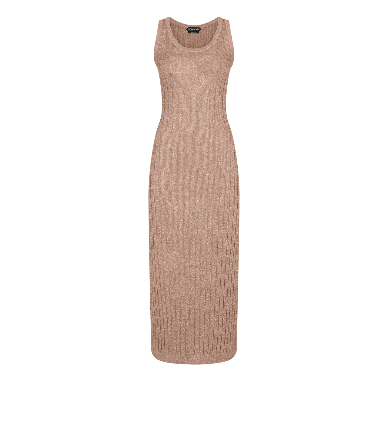 ANKLE LENGTH VEST DRESS WITH TOM FORD METAL PLAQUE image number 0