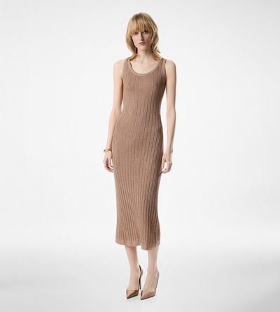 ANKLE LENGTH VEST DRESS WITH TOM FORD METAL PLAQUE image number 2