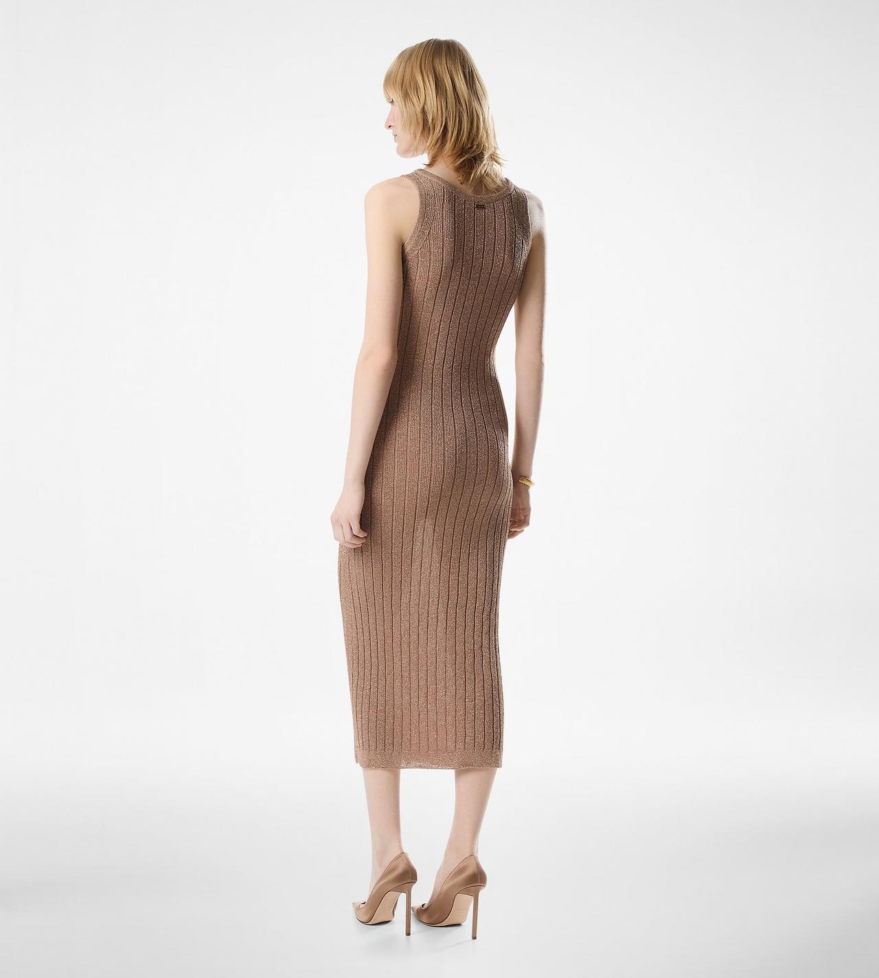 ANKLE LENGTH VEST DRESS WITH TOM FORD METAL PLAQUE image number 3