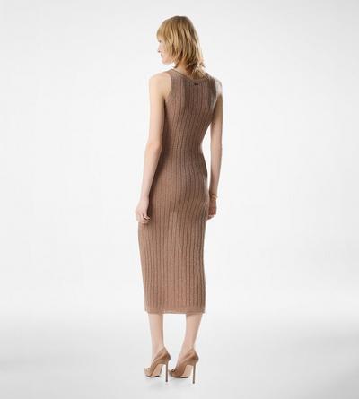 ANKLE LENGTH VEST DRESS WITH TOM FORD METAL PLAQUE image number 3