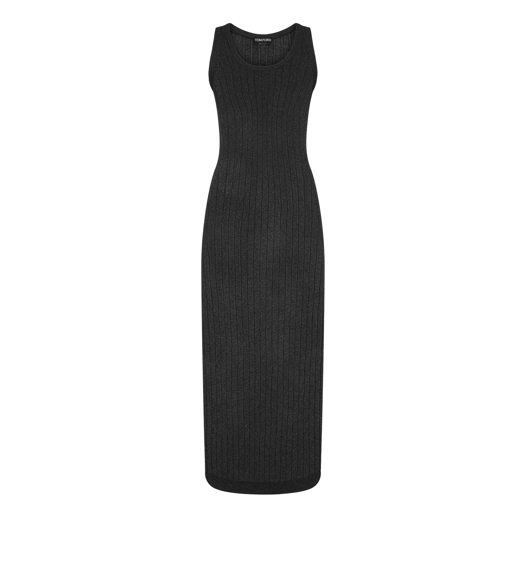 ANKLE LENGTH VEST DRESS WITH TOM FORD METAL PLAQUE