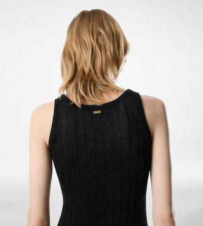 ANKLE LENGTH VEST DRESS WITH TOM FORD METAL PLAQUE image number 1