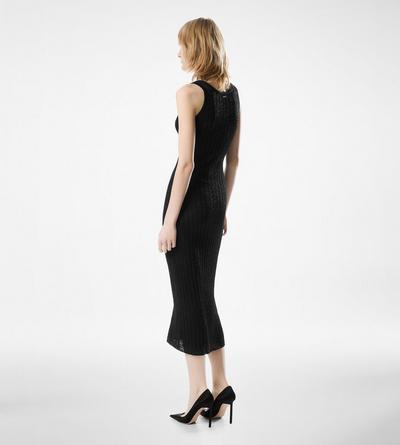 ANKLE LENGTH VEST DRESS WITH TOM FORD METAL PLAQUE image number 3
