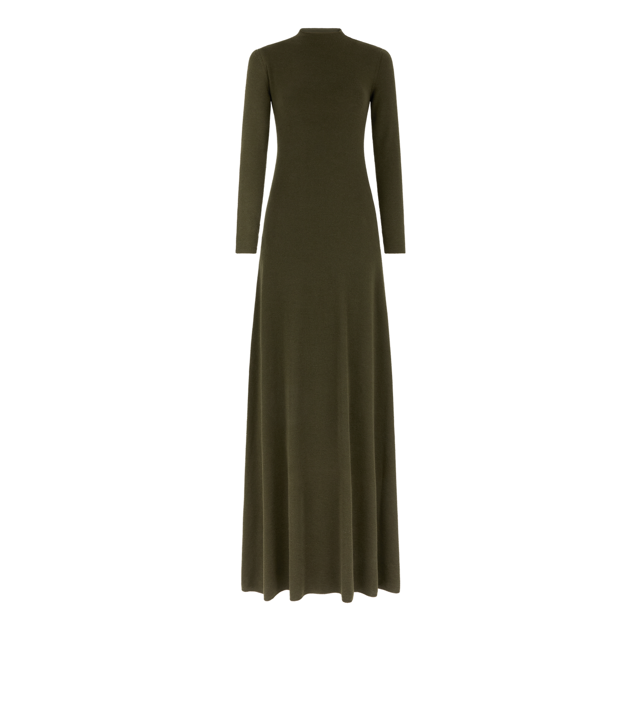 FULL NEEDLE FINE CASHMERE SILK CREWNECK COLUMN DRESS image number 0