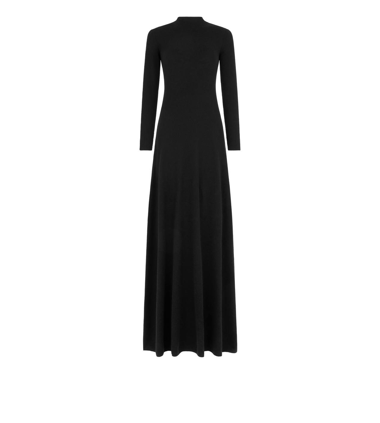 FULL NEEDLE FINE CASHMERE SILK CREWNECK COLUMN DRESS image number 0
