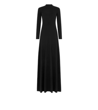 FULL NEEDLE FINE CASHMERE SILK CREWNECK COLUMN DRESS image number 0