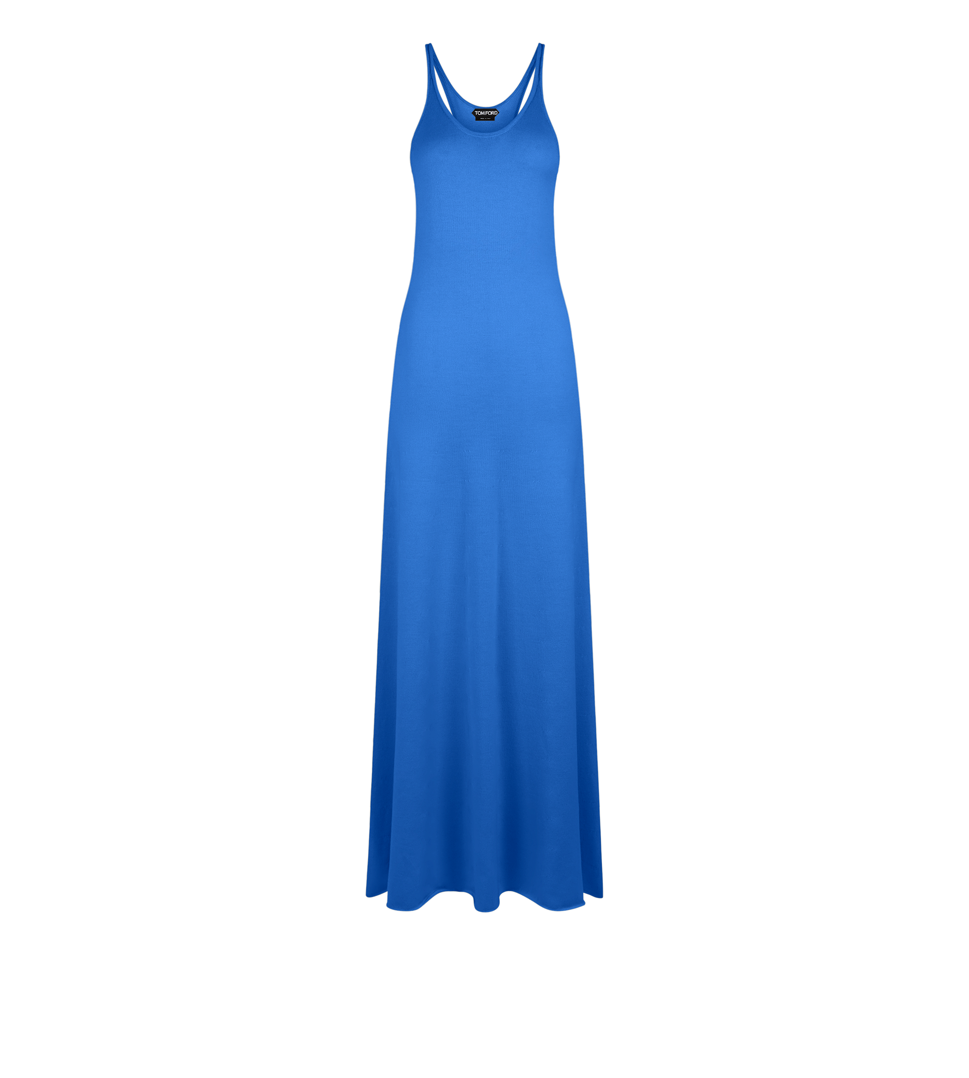 FINE MERINO SLEEVELESS LONG TANK DRESS
