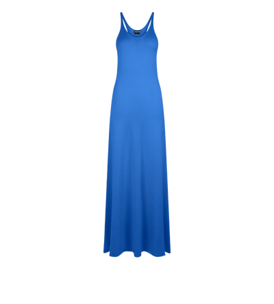 FINE MERINO SLEEVELESS LONG TANK DRESS image number 0