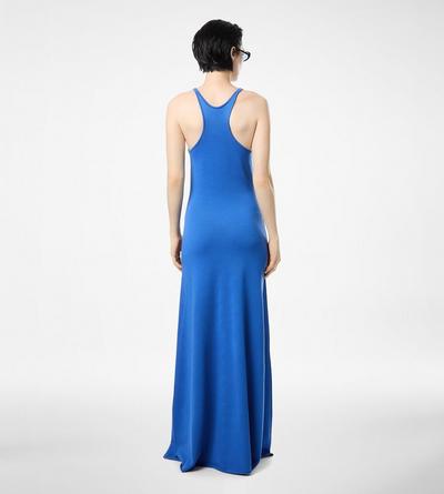 FINE MERINO SLEEVELESS LONG TANK DRESS image number 3