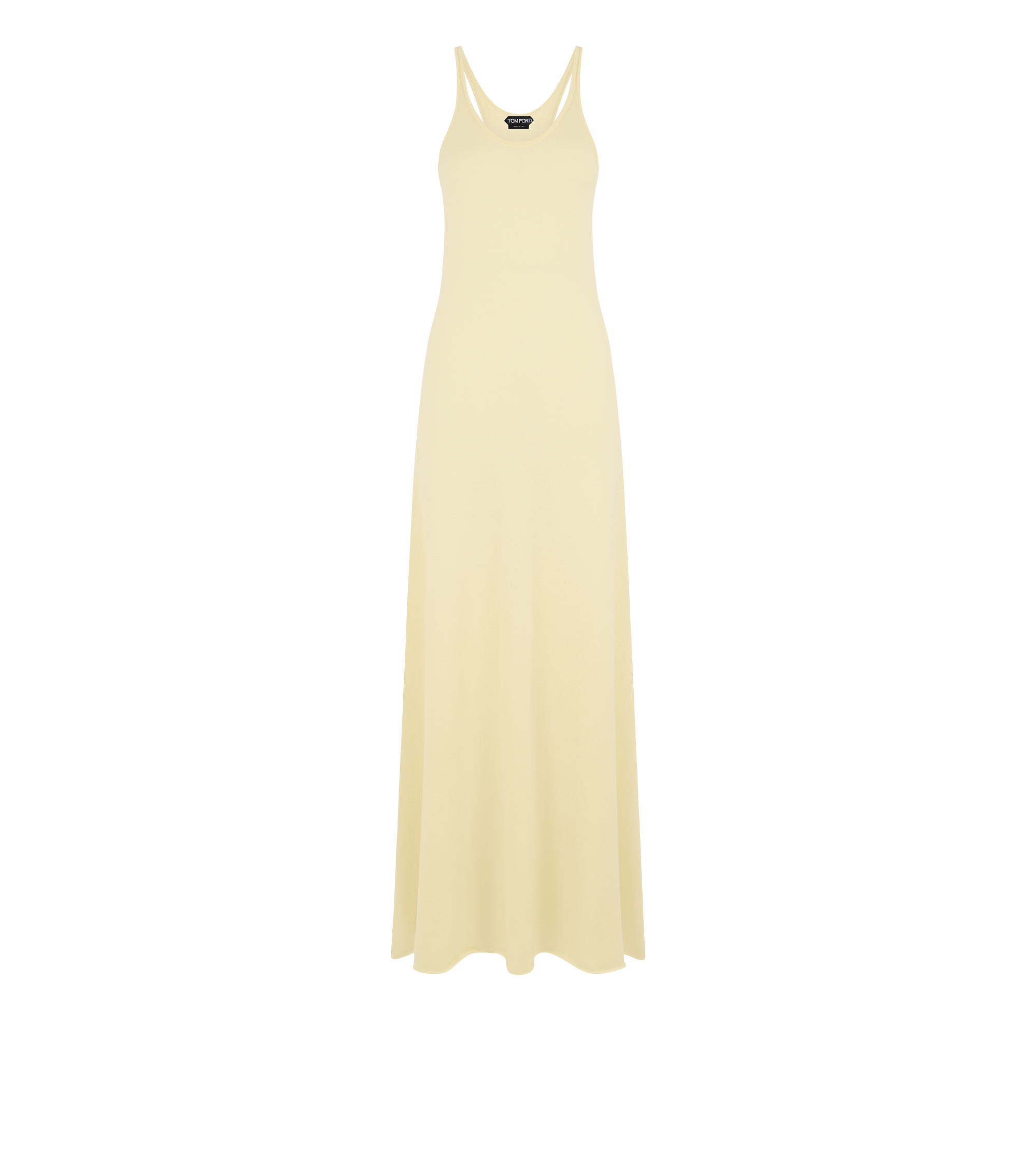 FINE MERINO SLEEVELESS LONG TANK DRESS