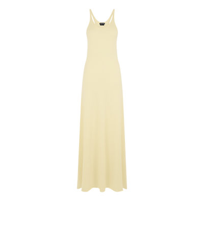 FINE MERINO SLEEVELESS LONG TANK DRESS image number 0