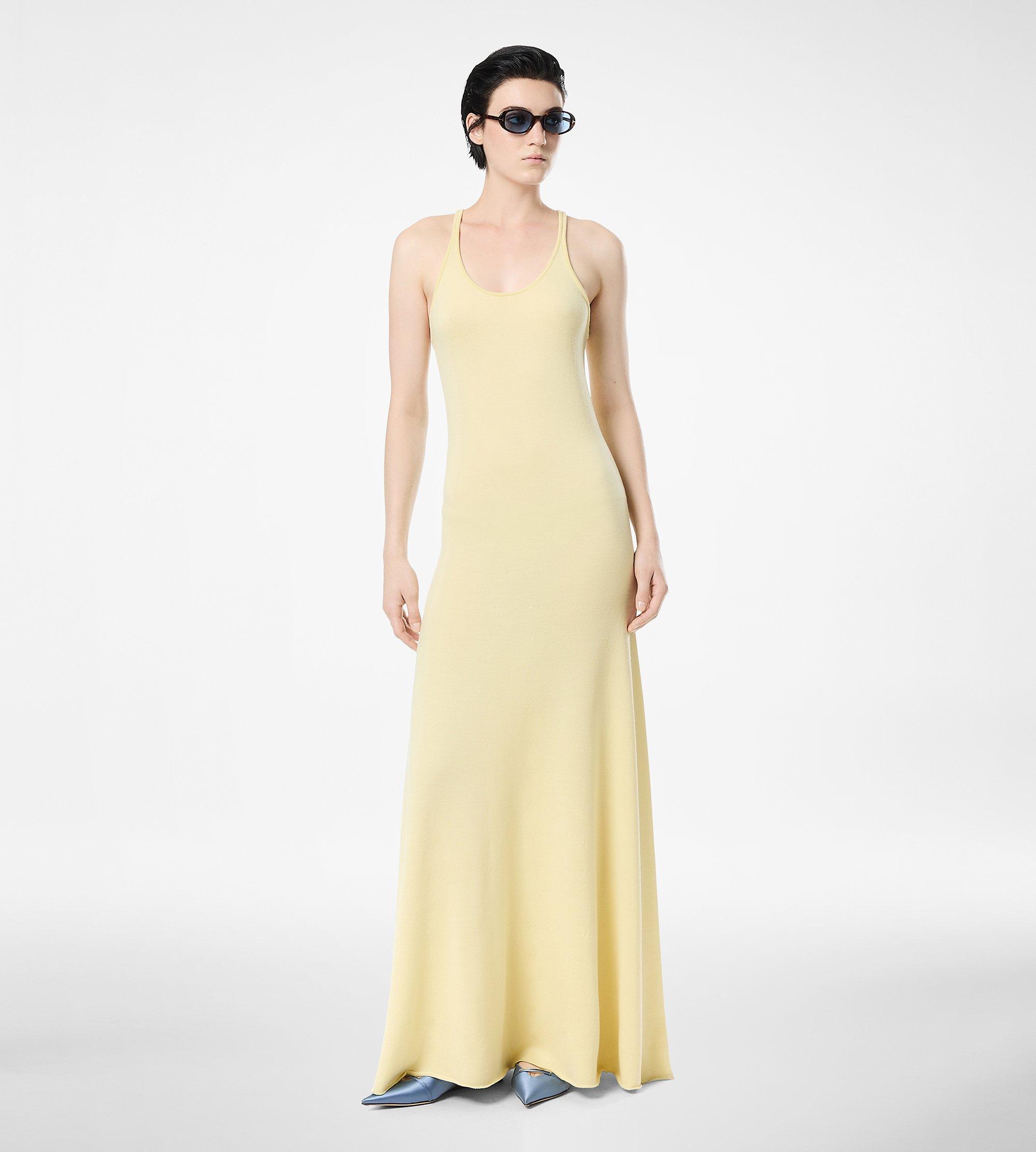 FINE MERINO SLEEVELESS LONG TANK DRESS