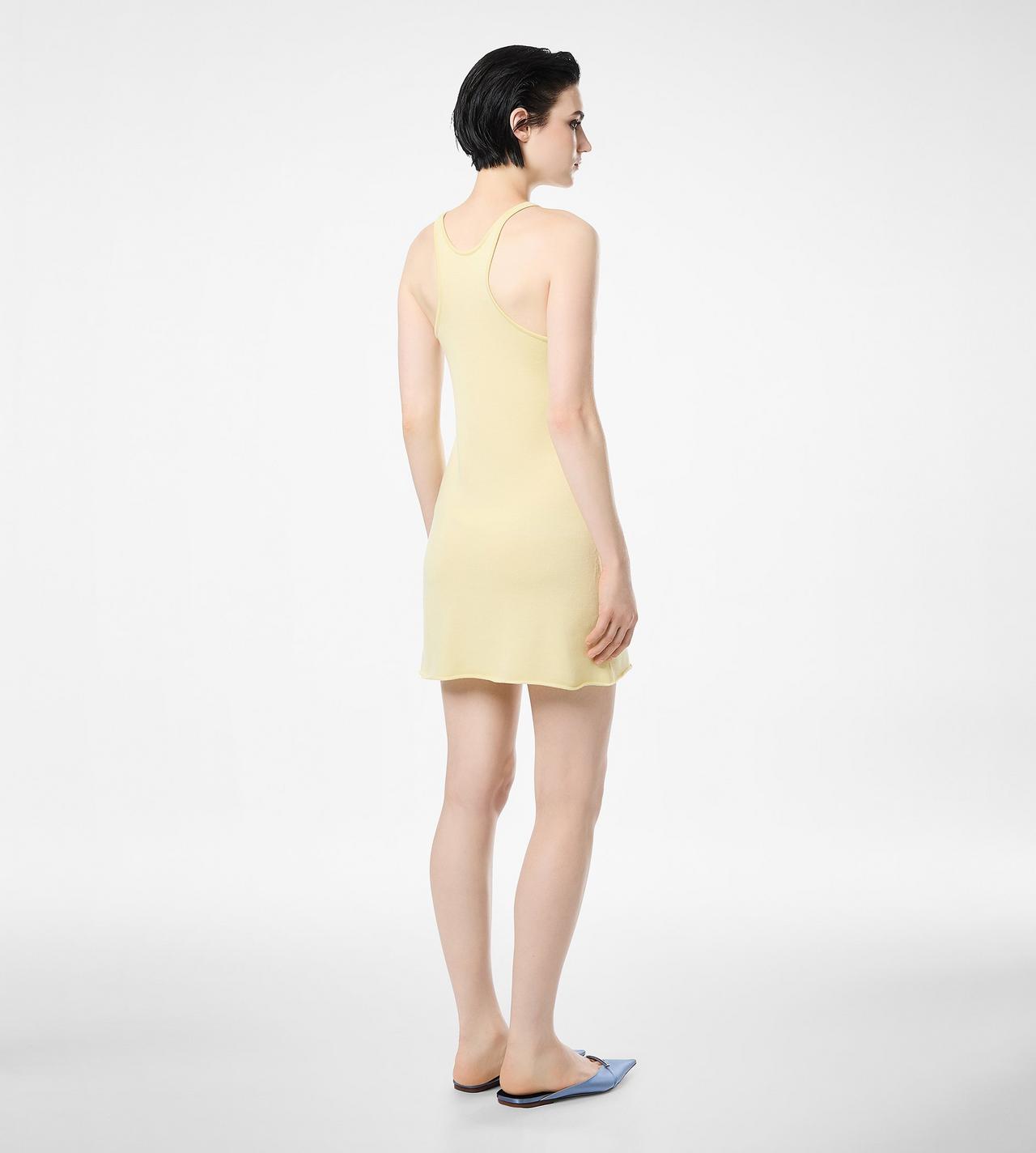 MERINO PIQUE SLEEVELESS SHORT TANK DRESS image number 3