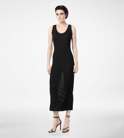 MICRO SEQUINS EMBELLISHED RIB MID-LENGTH TANK DRESS image number 2