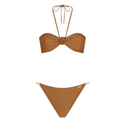 SATIN JERSEY HALTERNECK BIKINI