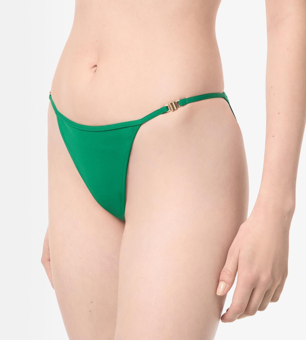 TOM FORD POLYAMIDE ELASTANE BLEND GREEN TRIANGLE BIKINI WITH T-TRIM