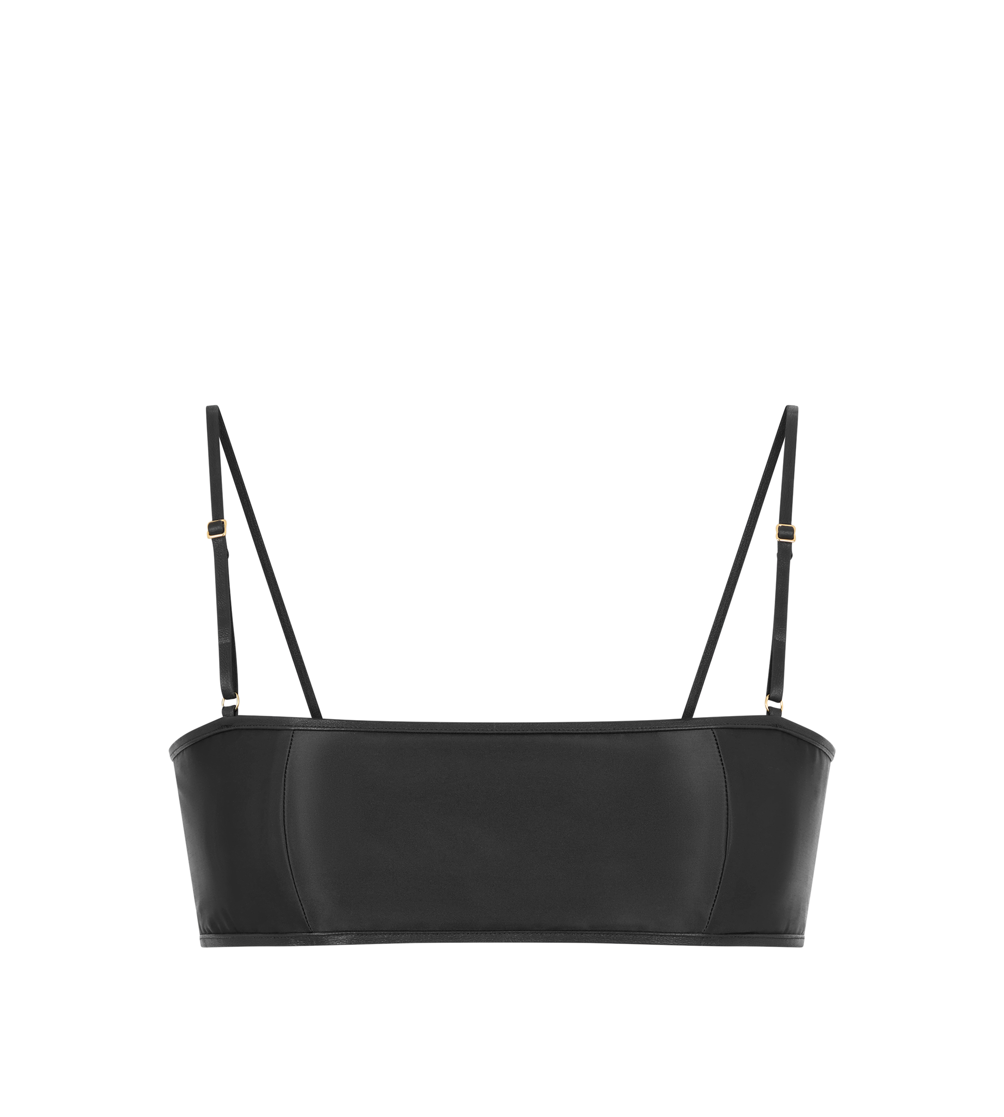 STRETCH SATIN BANDEAU BRALETTE