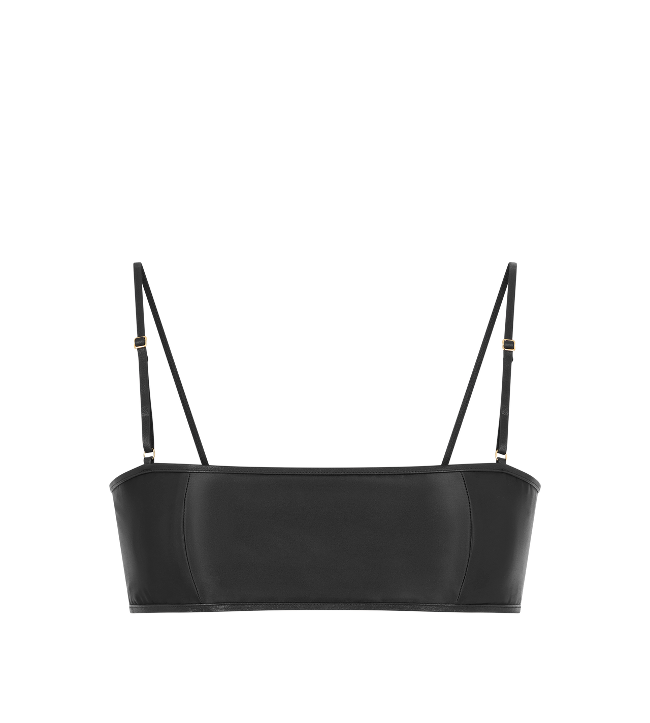 STRETCH SATIN BANDEAU BRALETTE image number 0