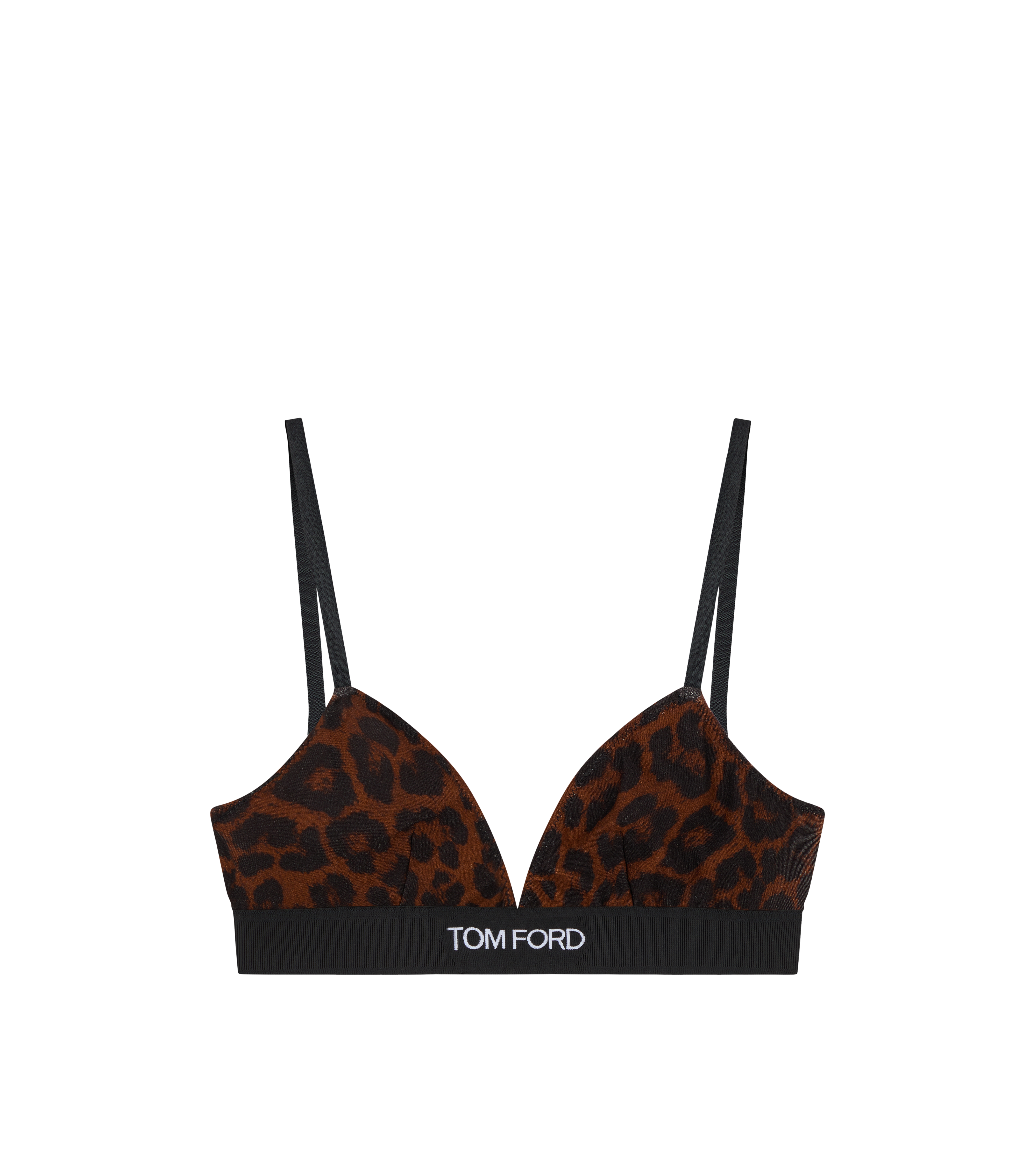 REFLECTED LEOPARD PRINTED MODAL SIGNATURE BRA