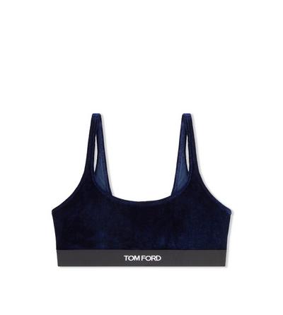 STRETCH VELVET BRALETTE