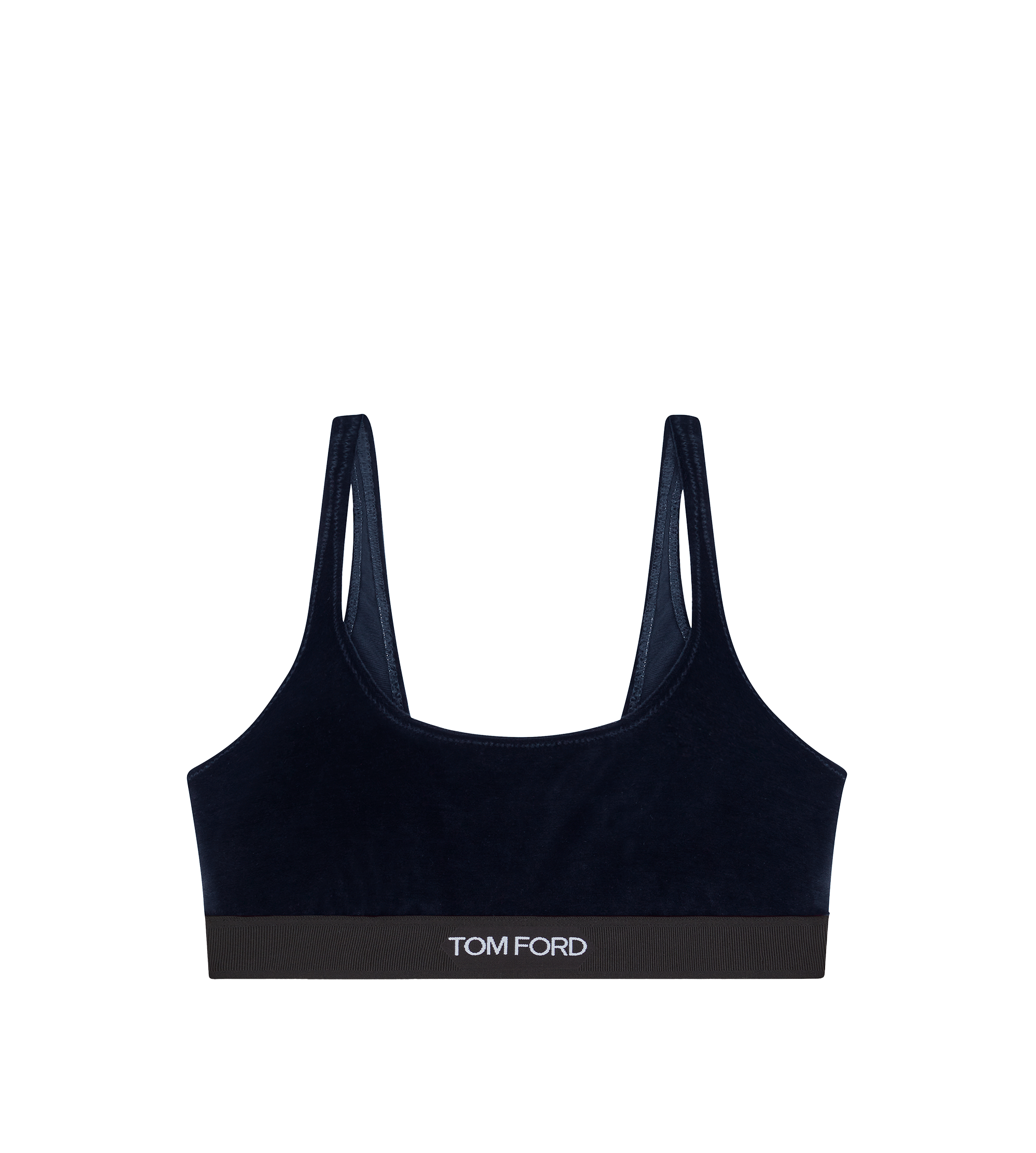 STRETCH LUSTROUS VELOUR SIGNATURE BRALETTE