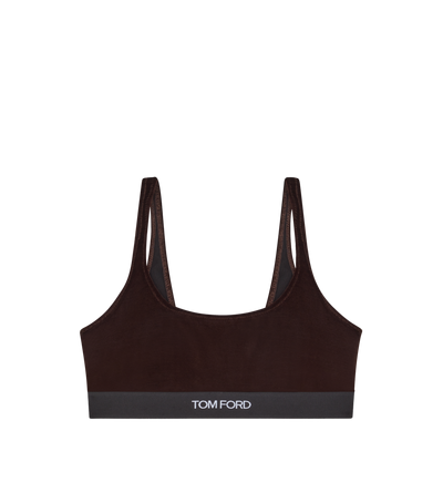 STRETCH LUSTROUS VELOUR SIGNATURE BRALETTE