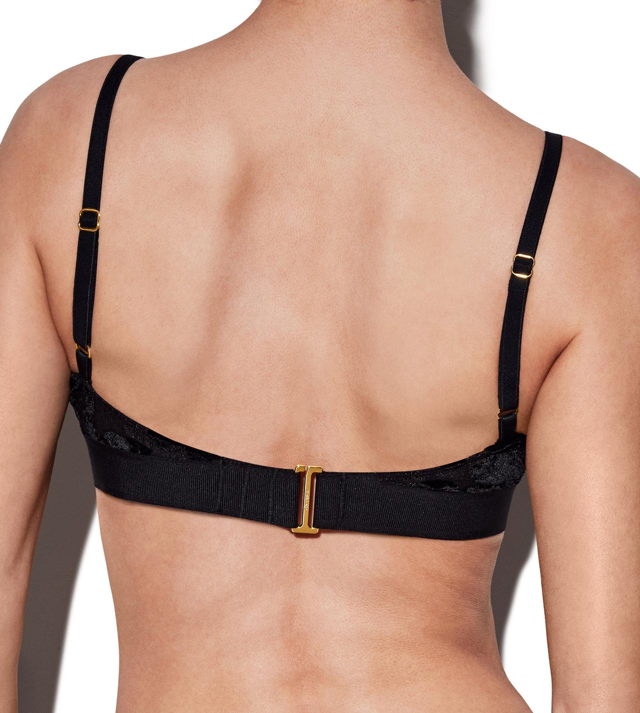 TOM FORD Black Devore Bra TOM FORD