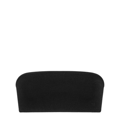 STRAPLESS BANDEAU WITH TONAL TF EMBROIDERED LOGO image number 0