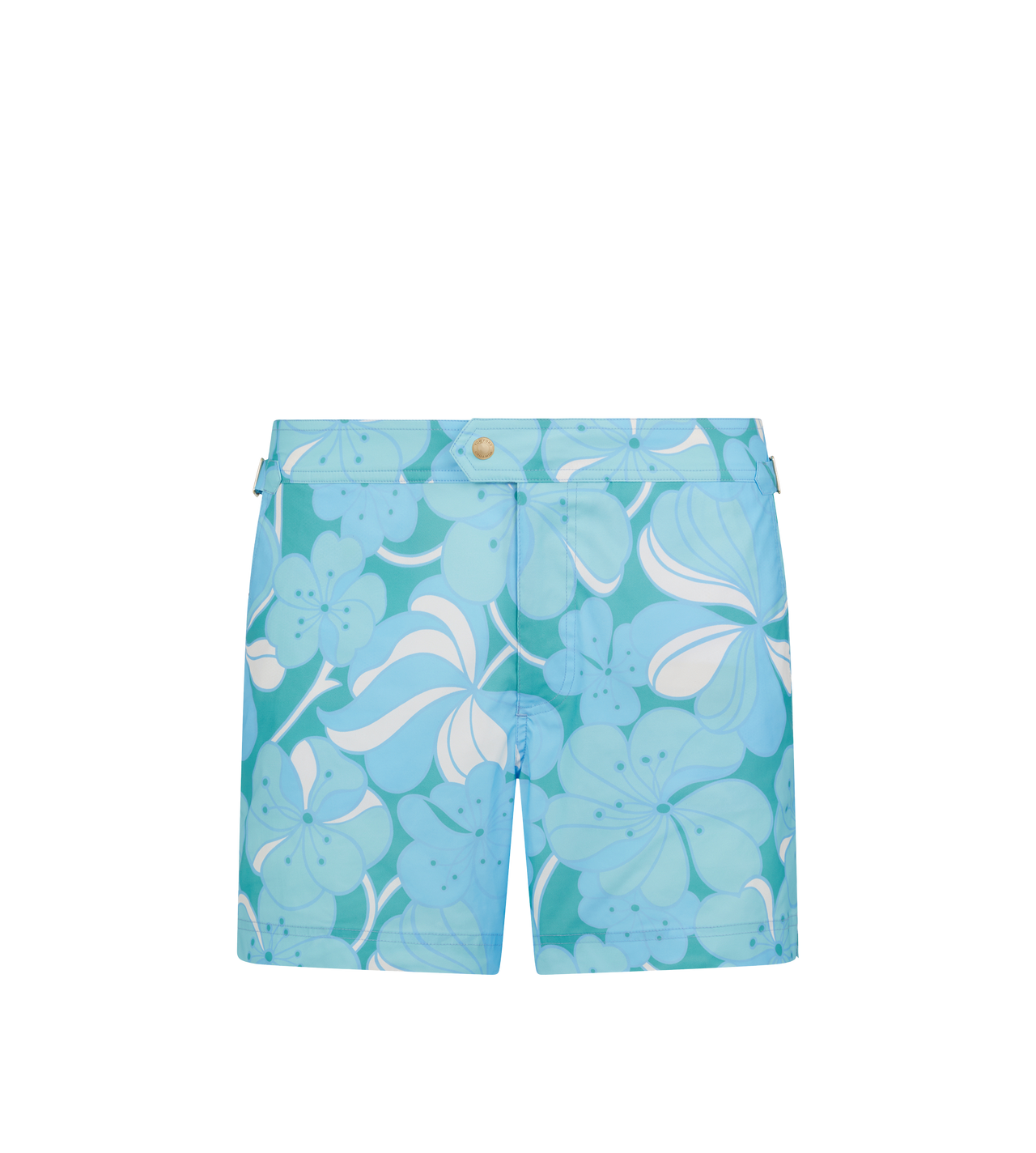 PSYCHEDELIC FLORAL PRINT SWIM SHORT