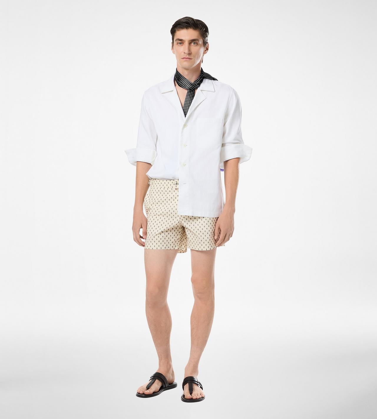 PAISLEY PRINT NYLON SWIM SHORT image number 2