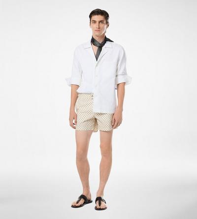 PAISLEY PRINT NYLON SWIM SHORT image number 2