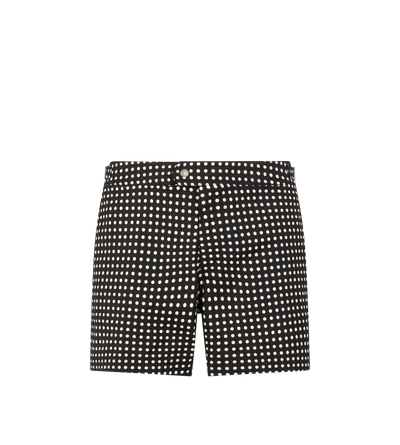 MID DOT PRINT NYLON SWIM SHORT image number 0