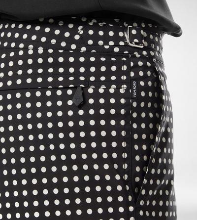 MID DOT PRINT NYLON SWIM SHORT image number 1
