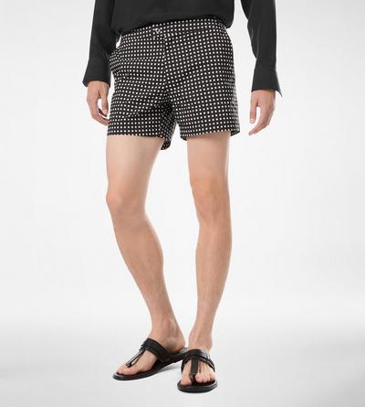 MID DOT PRINT NYLON SWIM SHORT image number 3
