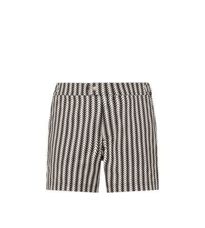GEOMETRIC PRINT NYLON SWIM SHORT image number 0