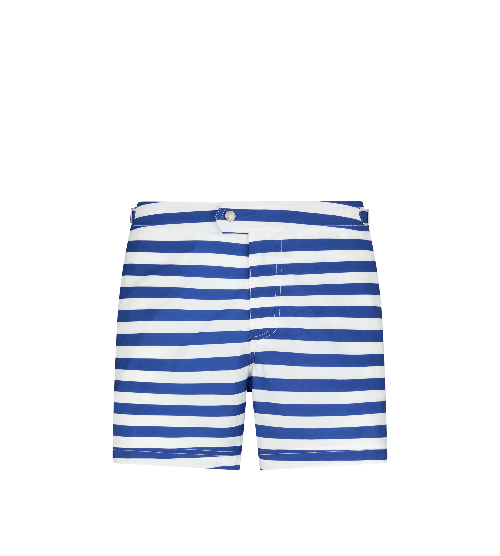 WIDE STRIPE PRINT NYLON SWIM SHORT